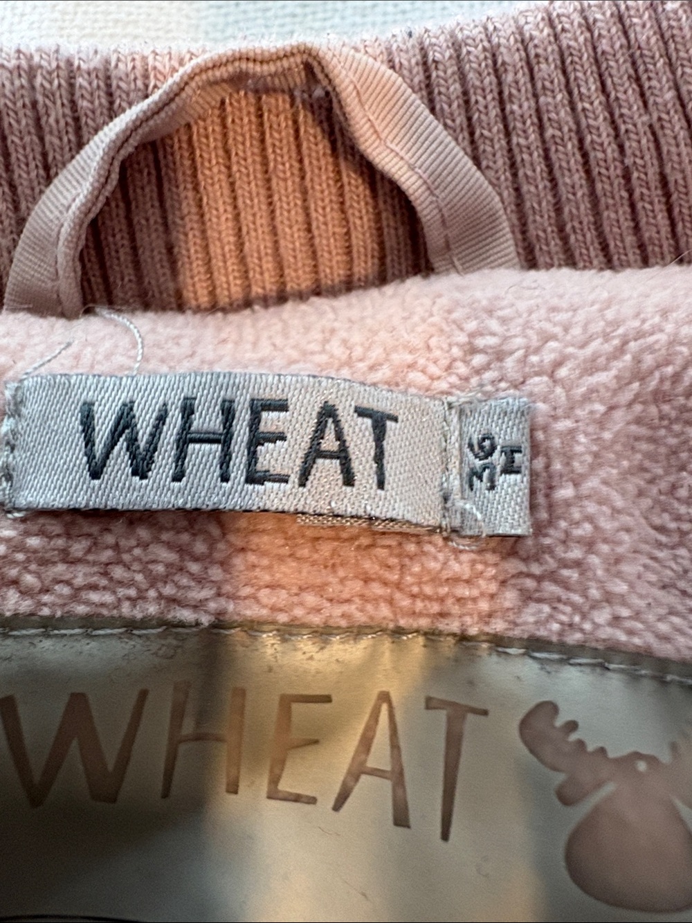 Wheat Nickie Toddler Snowsuit Pink Faux Fur Hood One Piece Winter Suit - Picture 9 of 11
